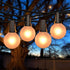 SUNSGNE 25Ft Outdoor Patio String Lights G40 with 27 Frosted White Globe