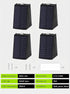 Mrzxy Outdoor Solar Lights for House Up and Down Solar Lights Dusk to Dawn Waterproof for House, Garage, Exterior