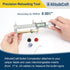 Bullet Comparator Kit with 14 Inserts, Universal Fit for .17 to .45 Calibers, Precision Reloading Supplies