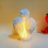 3.2" 3.2" 4.4" Illuminated Cherub Table Lamp - x x White Resin Angel Figurine