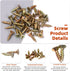 240Pcs Cabinet Glass Retainer Clips Kit, 4 Colors 4mm Plastic Mirror Clips with Screws for Fixing Doors