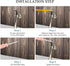 Door Stopper, One-Touch Semi-Automatic Metal Stopper, Non-Slip Rubber Tip for Wood, Concrete, Tiled, Carpeted Floors