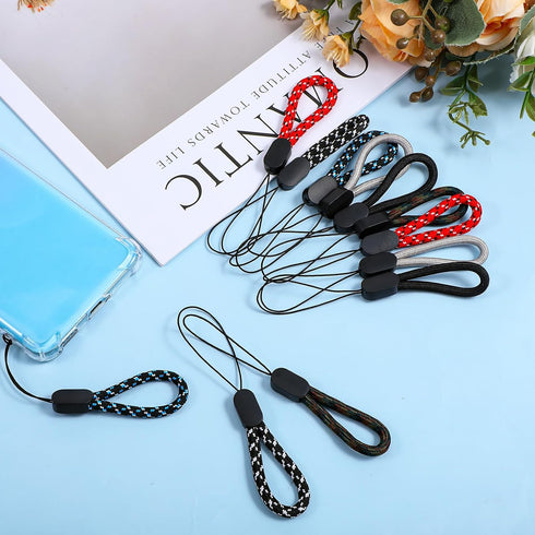 Psyqtsuary 12 4.7inch Pcs Finger Lanyard Small USB Lanyard Adjustable Portable Short Lanyards Straps for Phone Case