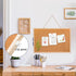 Lyellfe 3 Pack Large Cork Boards for Walls, 24''L x 16''W Thick Notice Board with Push Pins for Office Home Decor