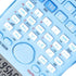 Scientific Calculator, 12 Digit Large Screen, 2 Line Fraction Calculator with Sliding Hard Cover for Students (Blue)