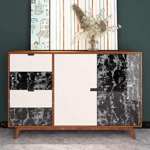 Livelynine Peel and Stick Countertop Contact Paper, Waterproof Black Marble Wallpaper for Furniture and Cabinet Covers