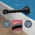 Jack N’ Drill Spring Door Stop (3 ?) - 50 Pack, Flexible Heavy Duty Black Door Stop for Home and Office