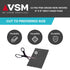 VSM 10-Pack 6" x 9" Ultra Fine Non-Woven Hand Pad, Silicon Carbide Grains, Multipurpose Abrasive Scrub Pad