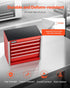 8.6-inch, 5 VEVOR Metal Tool Box, Portable Metal Tool Box with Drawers, Small Tool Chest with EVA Liners and PP Feet