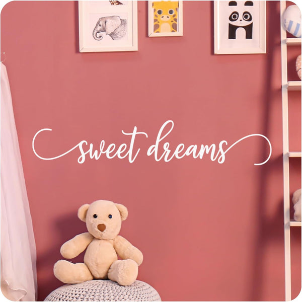 My Vinyl Story - Sweet Dreams Wall Decal - Bedroom Sticker Quote,