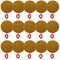 15pcs 70mmx70mm Film Heater Plate Adhesive Pad, 12V 13W Polyimide Heater Plate for Strip Heater