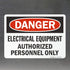 SmartSign-U9-1488-ND "Danger - Electrical Equipment, Authorized Personnel Only" Label | Laminated Vinyl 5" x 7"