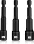 BOEN 3 Piece 1/4 inch Magnetic Nut Driver Set, Quick-Change Hex Shank SAE Nut Driver, Cr-V Steel