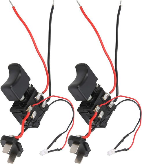 Electric Drill Switch, 2pcs Power Tool Switch for Impact Hammer Drill Equipment Accessories