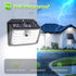 IP65 3 270 (6 Packs) Solar Motion Lights Outdoor, Ultra Bright Solar Fence Lights with Motion Sensor, Waterproof