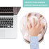 Mouse Pad with Wrist Support, Ergonomic Memory Foam Cushion, Non-Slip Rubber Base for Home Office Computer Laptop