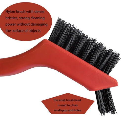 6-Pack Nylon Cleaning Brushes - Non-Scratch Nylon Bristles for Delicate Surfaces & Daily Cleaning | Ergonomic Grip