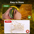 4 1 32.8FT 8 OGERY Camping String Lights, in Quick Storage Rechargeable Tent Lights String with Lighting Modes, Hanging