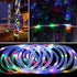 XUNATA Solar String Lights, 23FT 50 LED Outdoor Lighting Rope, Waterproof Copper Wire, 8 Modes for Home Garden Patio