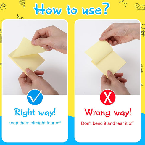 Lincia Sticky Notes Bulk, 150 Pads, 3 x 3 Inch, 45 Sheets/Pad, Ideal Sticking Power for Wedding Office School