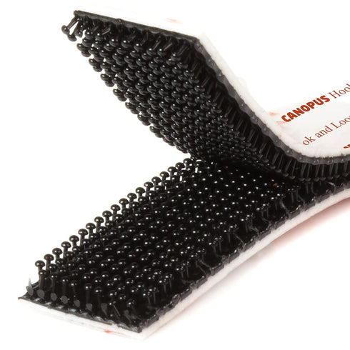 CANOPUS Hook and Loop Reclosable Fastener - SJ3550 250 Black Lock Tape for Crafts, 1 in x 6 ft