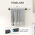 Set 4-Pieces, 24Inch Set Matte Black Bathroom Accessories Towel Racks for Bathroom Towel Bar, Towel Ring, Towel Hooks