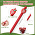 Sinload 24 Sets Thank You Gifts for Teacher Apple Ballpoint Pens Keychain Apple Card Teacher Appreciation Gifts