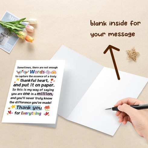 Thank You Cards with Envelopes Baby Shower & Wedding Thank You Notes & Cards for Teacher, Graduation, Business