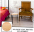 OUNONA Replacement Wooden Stool Seat Solid Rubberwood Round Dining Stool Accessory Sturdy Comfortable Scratch-Resistant