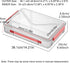 Marte Vanci Plastic Storage Bin with Lid Portable Project Case with Handle Clear Storage Box Moisture-Proof File Document Protector Stackable Container for A4 Letter Paper Photo Crafts Scrapbook by Marte Vanci