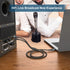 3.5mm 2RCA 24K 1/8 Speaker,MP3/MP4,Player 6.6ft/2m EMK to Cable Gold-Plated Nylon Braided RCA to Auxiliary Stereo Audio