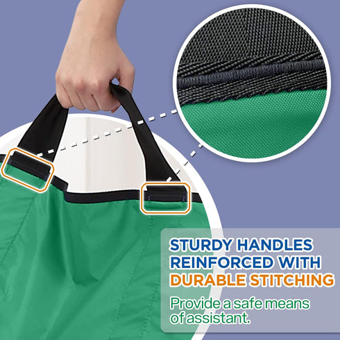 48" 40" Positioning Bed Pad with Reinforced Handles x Patient Transfer Sheet Aid Assistant for Body Lifting, Turning
