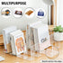 Clear Desktop Book Organizer, Creative Book Stand, Non-Acrylic Stand for Home School and Office, Divider Bookshelf (4