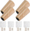 Luxshiny 4pcs Solid Wooden Furniture Legs with Anti-Slip Pads Straight Replacement Bed