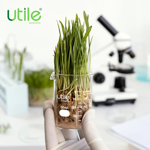 Utile Beaker Set, 1pc Low Form Heavy Duty Glass Beaker, 4000mL, Borosilicate 3.3 Glass
