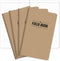 Elan Publishing Company Field Notebook/Journal, 5"x8", Kraft, Lined Memo Book, Pack of 4