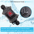 IP67 Waterproof Inline Cord Switch, 16A/250V 20A/125V AC DPST, 4Pin On Off Toggle Switch with Red Light Rocker