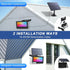 Galavasen 16.4FT 16 Solar Color Changing Flood Lights Outdoor, Cable Million RGB Solar Powered Party Lights Waterproof