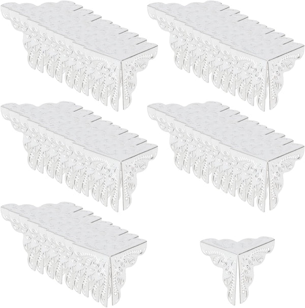 T Tulead 50PCS Furniture Corner Protectors Silver Box Decorative Corner Guards Trunk
