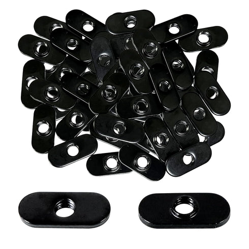 Xadnitu 1/4"-20 Threaded Centered Slide in Economy T Nuts, 100 Packs T Nuts Accessory Hardware for Aluminum Extrusion