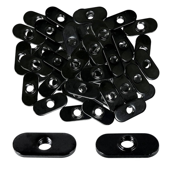 Xadnitu 1/4"-20 Threaded Centered Slide in Economy T Nuts, 100 Packs T Nuts Accessory Hardware for Aluminum Extrusion