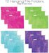 Global Printed Products Deluxe Designer Hanging File Folder Kit - Includes Metal Hanging Basket, 12 Hanging Folders, 24