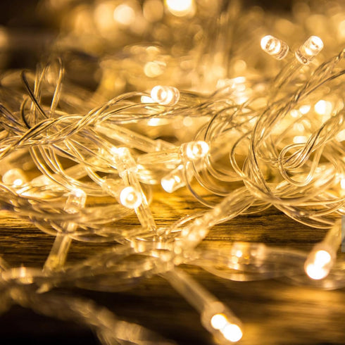 66FT 200LED Christmas String Lights, Waterproof, Extendable Twinkle Fairy Lights with 8 Modes & Timer for Garden,