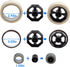 IHOMECOOKER Desktop Tape Dispenser Adhesive Roll Holder (Fits 1" & 3" Core) with Weighted Nonskid Base (Blue)