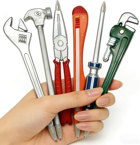 Generic Funny Pens Desk Toys Novelty Pens for Adults - 6 Pcs Construction