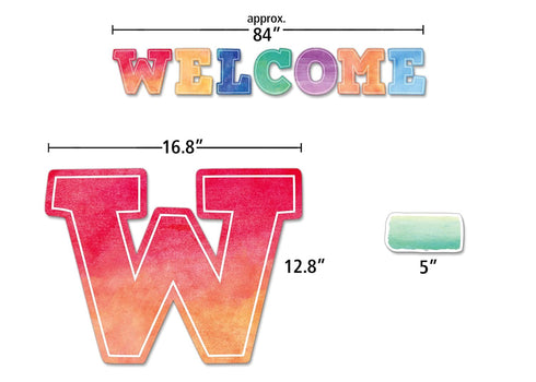 Watercolor Welcome Bulletin Board