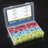 Glarks 300pcs 22-16 16-14 12-10 Gauge Nylon Fully Insulated Male/Female Spade Quick Splice Terminals Kit