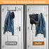 BOOMIBOO Over The Door Hooks, Sturdy Towel Rack with 12 Hooks for Bathroom, Bedroom, and Kitchen Use.