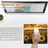 Mouse Pad - Non-Slip Rubber Base Mouse Mat, Waterproof Gaming Mouse Pad for Wireless Mouse, Computers, Laptop, Home