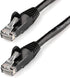 StarTech 1ft CAT6 Ethernet Cable - Black CAT 6 Gigabit Ethernet Wire